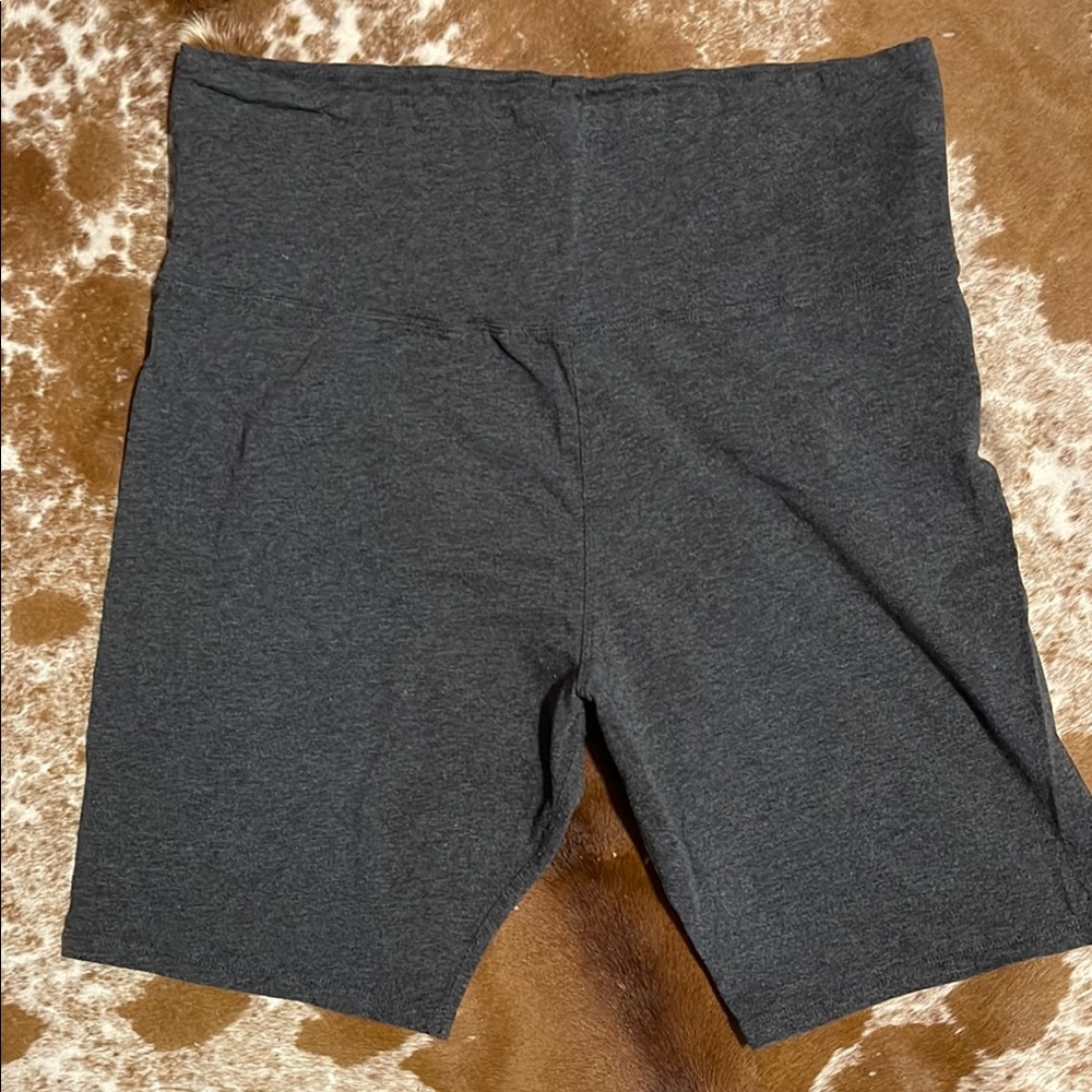Secret Treasures Gray Bike Shorts with Stretchy Fabric